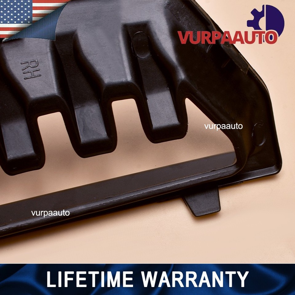 2PCS Front Glossy Black Bumper Grille Cover Air Duct For GMC Sierra ...