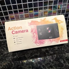 4K 30FPS 16 MP Action Camera Black New Open Box Wifi Loop Recording Waterproof