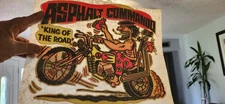 1974 NOS ASPHALT COMMANDO KING of the ROAD MOTORCYCLE Transfer  Decal  10x9