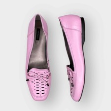 Array Womens Pink Leather Loafers sz 8.5 SS B...