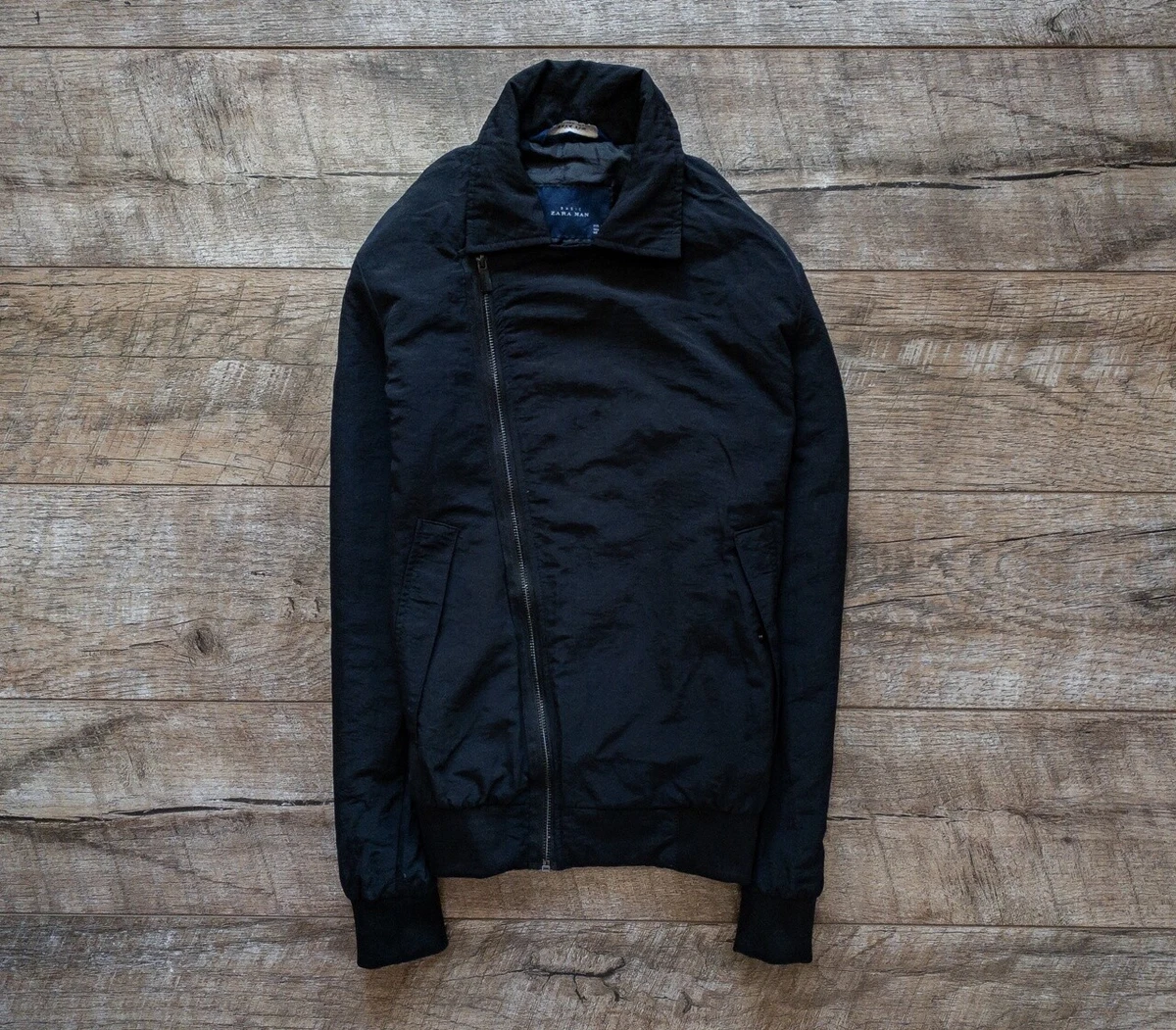 Zara mens top asymmetrical coat