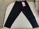 Damart Lineastyl Black Knee Length Leggings 97% Cotton Size S Small 10 - 12 BNWT