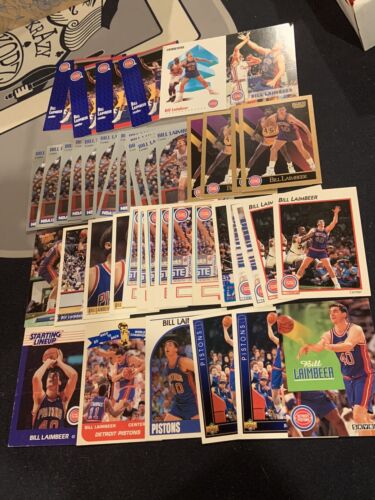 BILL LAIMBEER CARD LOT Rare Starting Lineup Card +++ DETROIT PISTONS
