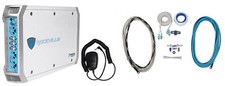 Rockville RXM-F3 1600 Watt Marine/Boat 4 Channel Amplifier PA Microphone Amp Kit