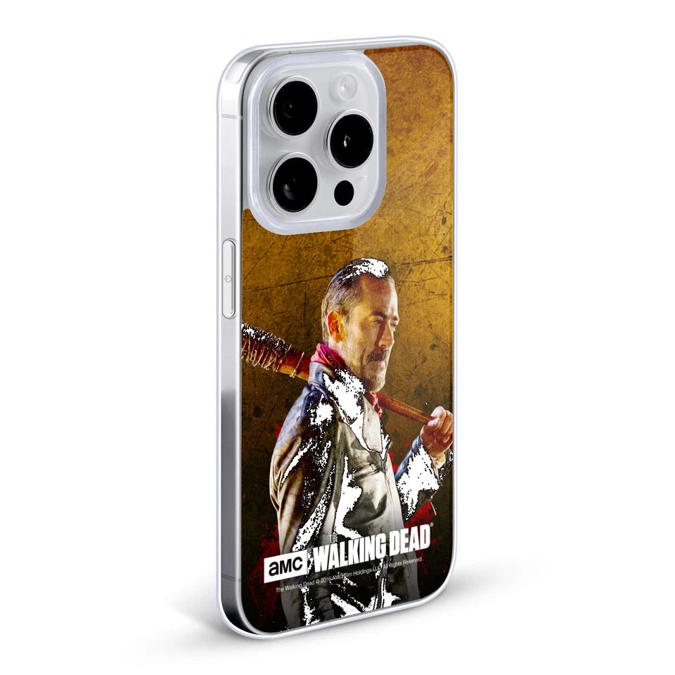OFFICIAL AMC THE WALKING DEAD NEGAN SOFT GEL CASE FOR APPLE iPHONE PHONES - Image 2 of 4
