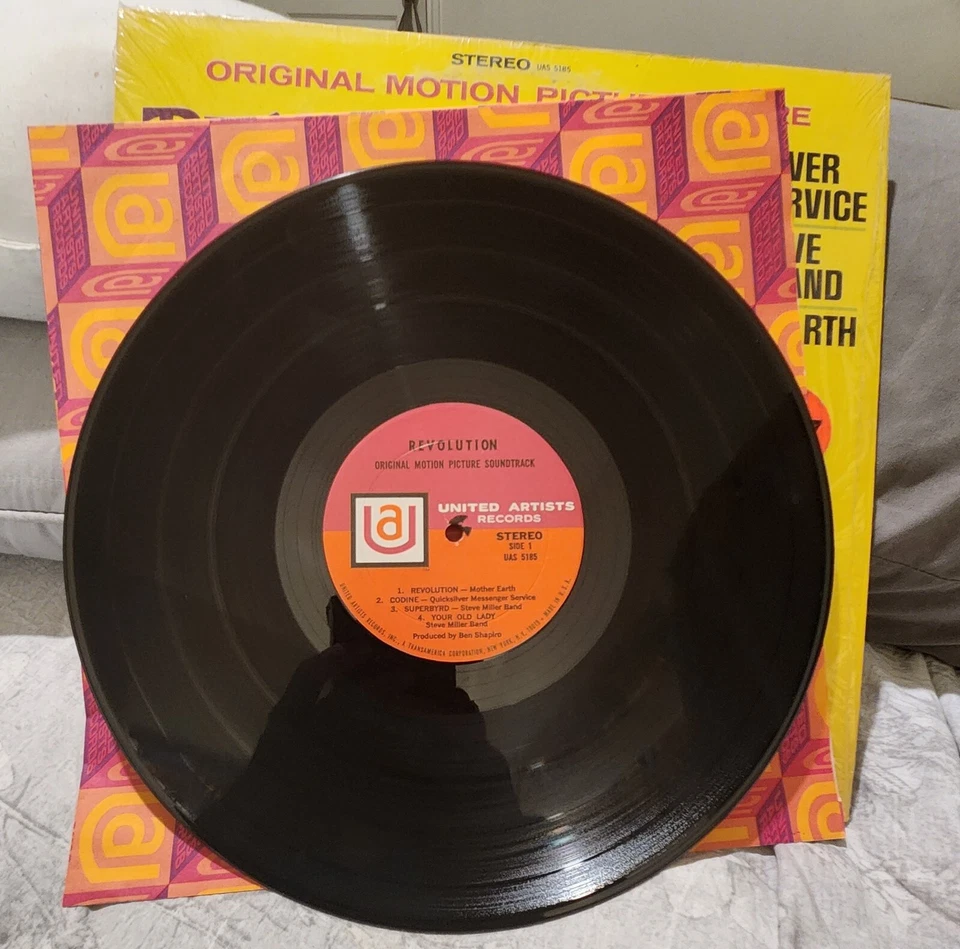 VINTAGE 1968 LP "Revolution" Motion Picture Score Soundtrack United Artists - Image 4 of 4