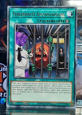 Yugioh - Fehlerhafte Anschuldigung - MAGO-DE081 - Rare - Maximum Gold - DE/NM