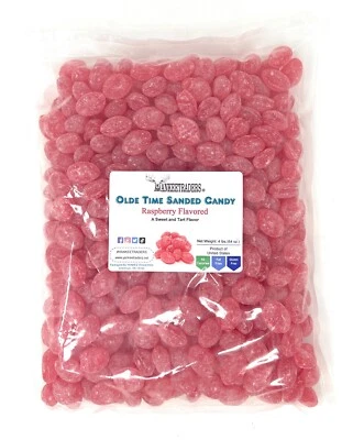 Olde Time Raspberry Sanded Hard Candy, 4 lbs. ~ YANKEETRADERS® ~ FREE SHIPPING