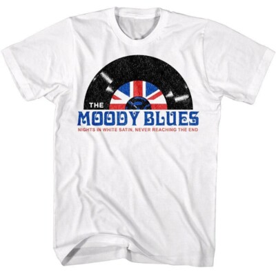 THE MOODY BLUES T-Shirt Nights in White Satin Vintage Graphic Tees