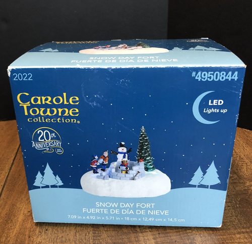 Carole Towne 2022 Snow Day Fort -20th Anniversary- Weihnachtsdorf - Neu in Box