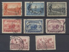 Australia Stamps 1934 SG147/153;153a used CV &pound;73.45