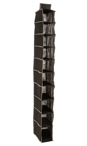 Hänge Schuhorganizer schwarz 120cm x 15cm x 30cm Hängeorganizer Hängeregal