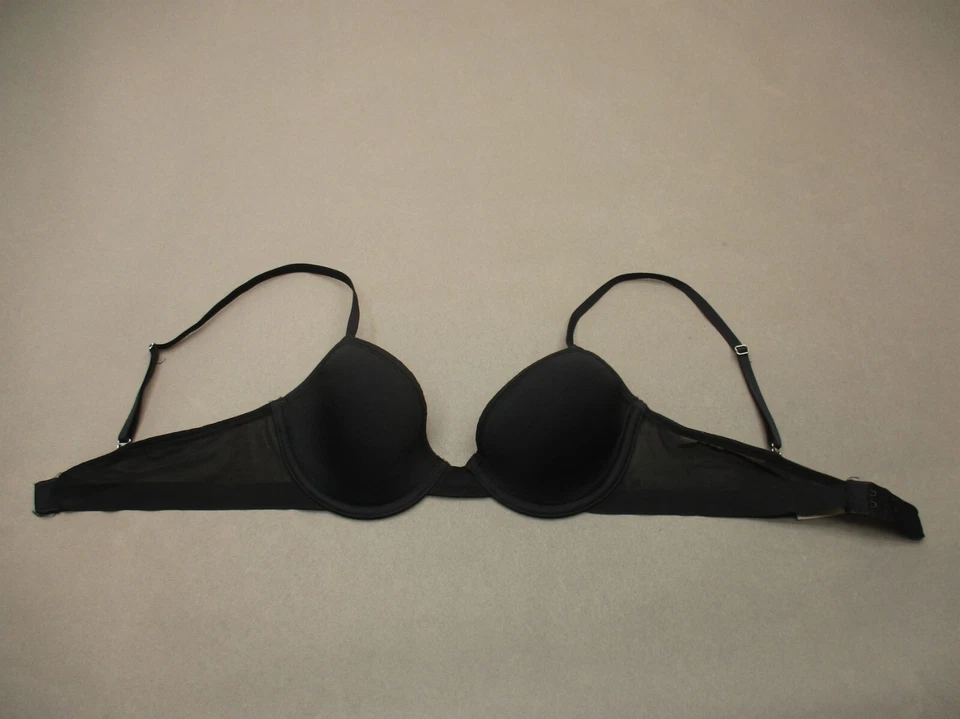 Sujetador Demi 30C ONE GOSSAMER para mujer negro forrado con aros cierre trasero 6G Foto 3 de 4