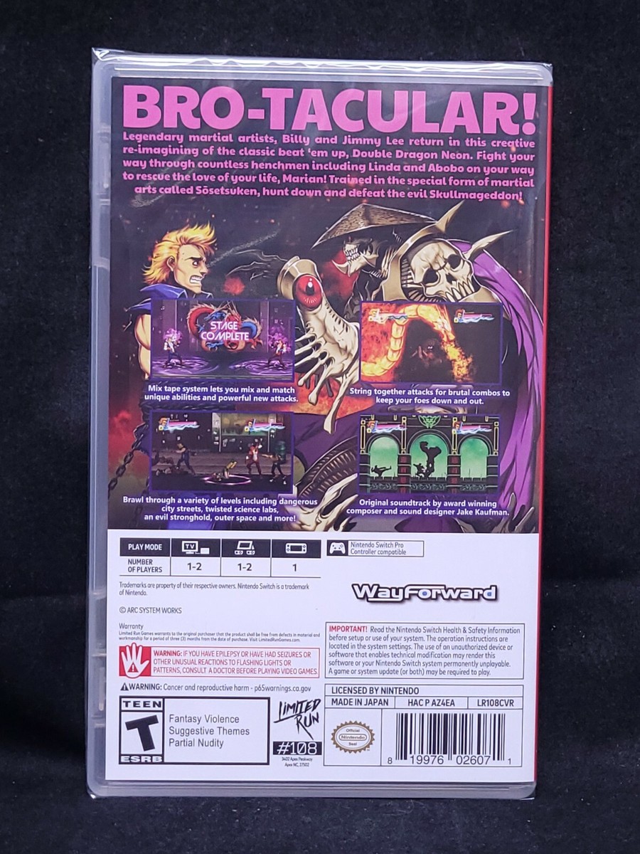 Double Dragon Neon (Nintendo Switch) BRAND NEW / Region Free