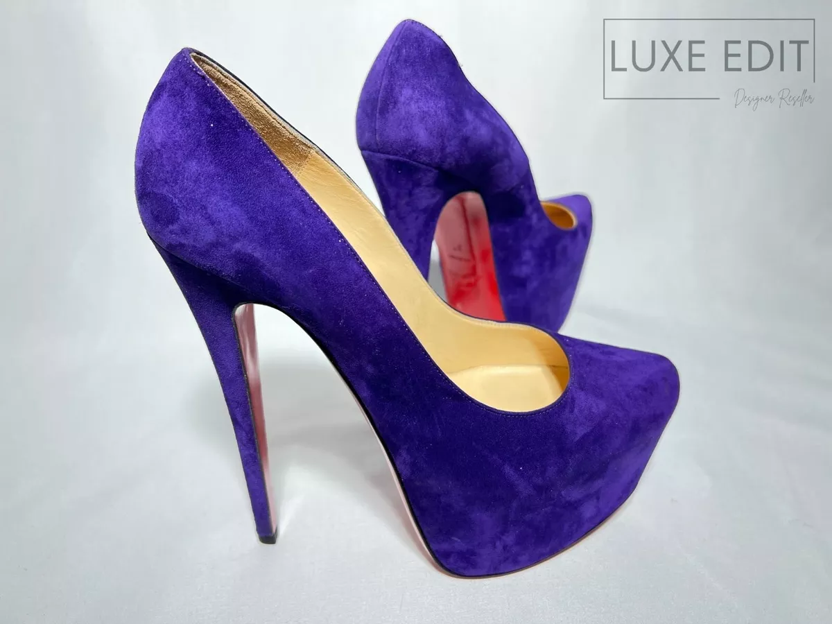 Christian louboutin purple outlet heels