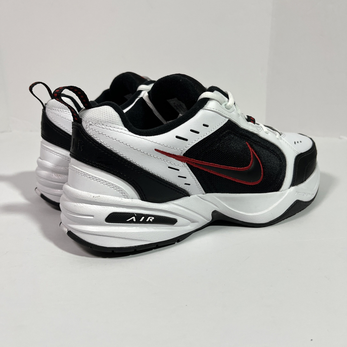 Nike Mens Air Monarch IV White Red Casual Sneakers Size 11.5  display picture 2