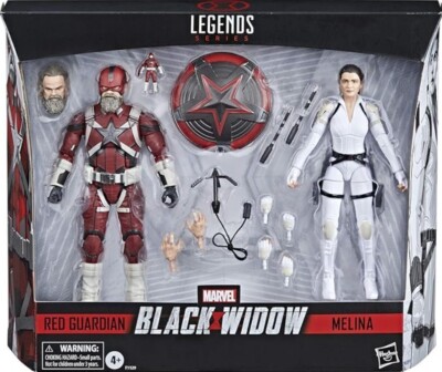 Hasbro Marvel Legends Series Black Widow Red Guardian & Melina 2er Set 15 cm Neu