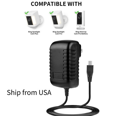5V TYPE-C Adapter For Ring Spotlight Cam Plus Pro Plug-In SE82E9 Stick Up Camera
