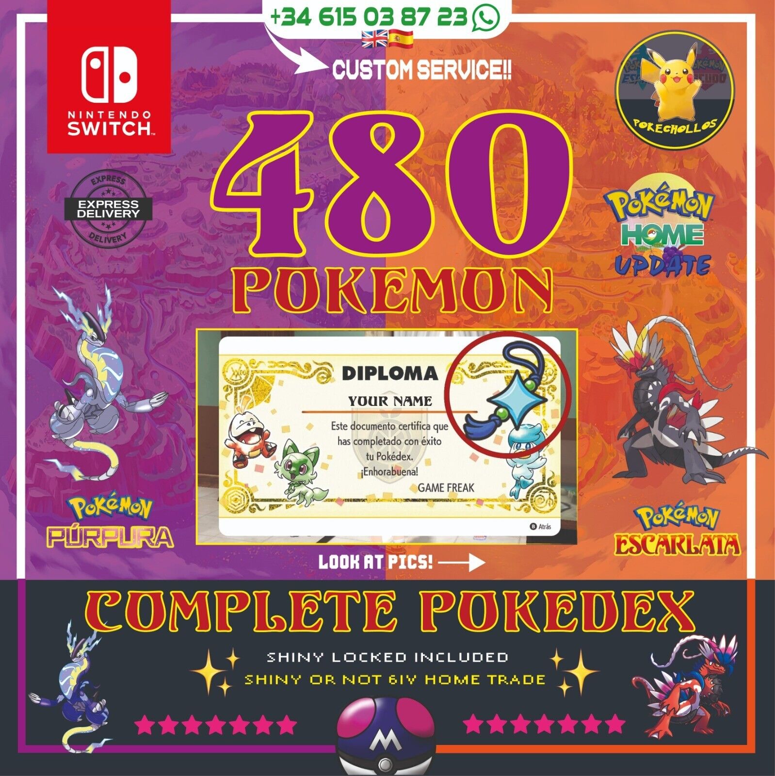 Pokédex de Pokémon Escarlata y Púrpura: lista con todos los