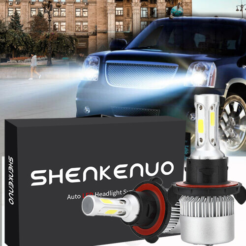 H13 9008 LED Headlight Kit Bulbs For GMC Yukon Denali XL 20132007 High