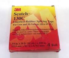 3M LINERLESS RUBBER SPLICING TAPE 130C 3/4" X 30 FT LOW  HI-VOLTAGE