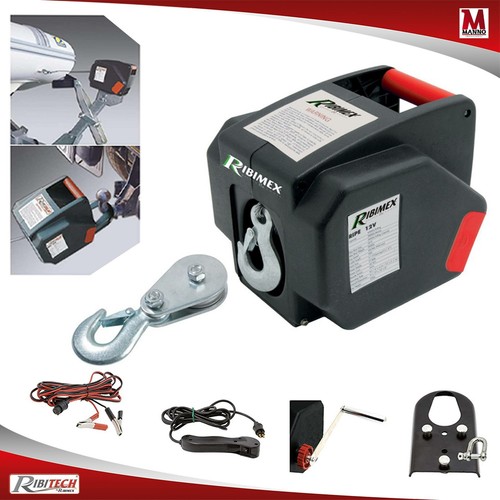 Verricello Elettrico 12V 300W - Argano Per Auto, Barche, Rimorchi Con 2721kg Forza Trazione - Foto 8