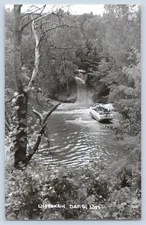 Wisconsin Dells WI Amphibious Vehicle Real Photo Postcard RPPC 1950-