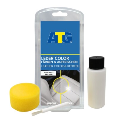 Lederfarbe Weiss Leder Glattleder Kunstleder Kunstlederfarbe Set Einziehfarbe