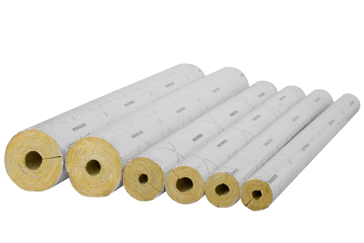 Steinwolle Rohrisolierung Rockwool 800 alukaschiert 22 x 20 mm voller Steinwolle Rohrisolierung Rockwool 800 alukaschiert 22 x 20 mm voller