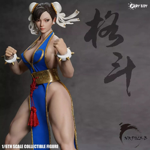 IN STOCK New PLAY TOY P023B 1/6 Fighting Goddess Chun Li 12" Action Figure - Picture 9 of 9