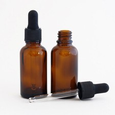 Medisure Amber Glass Dropper Bottle with Pipette, 10ml, 20ml, 30ml or 50ml