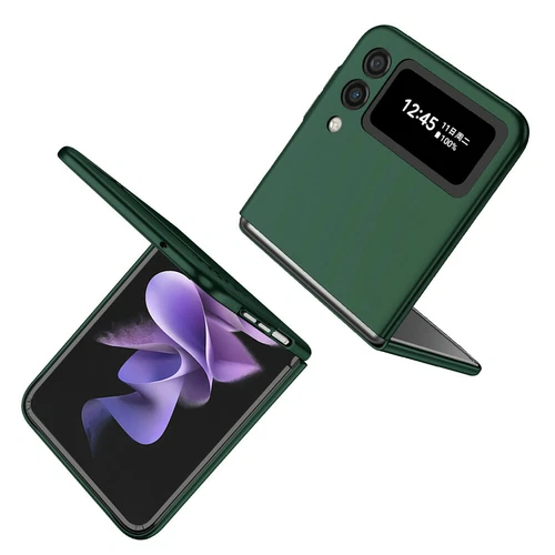 For-Samsung Galaxy Z Flip 4 3 5G Slim Matte Hard Case with Ring+Screen Protector - Picture 76 of 94