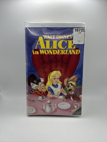 Vtg Black Diamond Disney Classics ALICE IN WONDERLAND VHS #036 1986 SEALED RARE - Picture 2 of 15