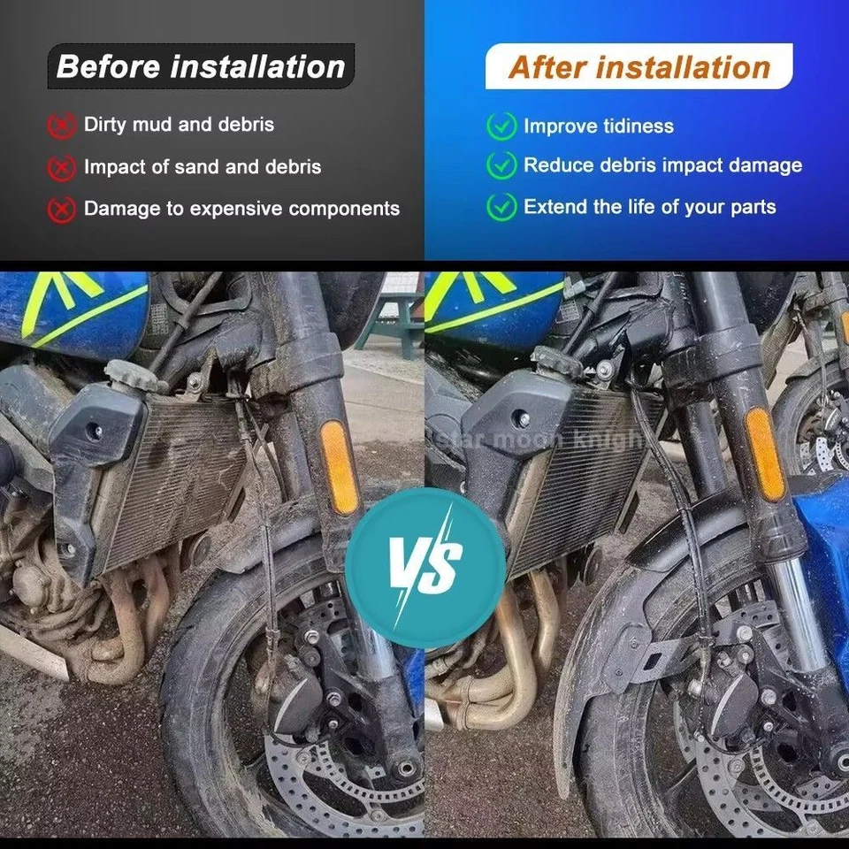 FOR Kawasaki versys1000 Modified Parts Front Fender Extended Parts Fender Tiles - Image 2 of 4