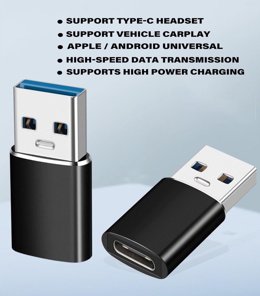 USB-A To USB-C Adapter 2-Pack ACA-2PKSP