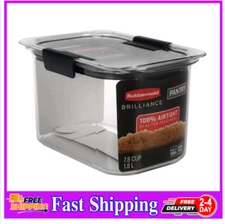 Rubbermaid Brilliance 7.8-Cup Container–BPA-Free,Leak-Proof,Dishwasher Safe