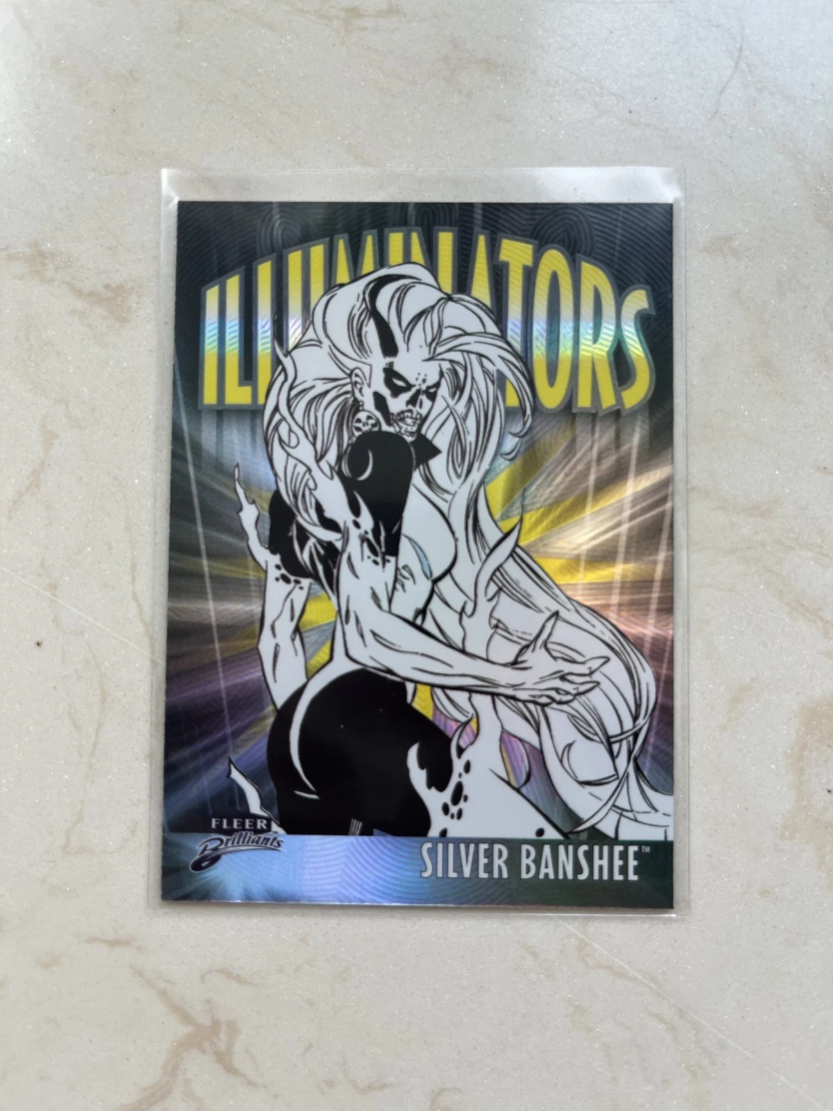 2025 Fleer Brilliants Superman Silver Banshee Illuminators #I-8