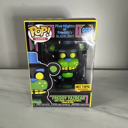 Funko Pop Freddy Fazbear Five Nights at Freddy's FNAF Hot Topic Blacklight #955