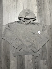 Size XS - Fear of God Essentials Dark Oatmeal SS22 Hoodie