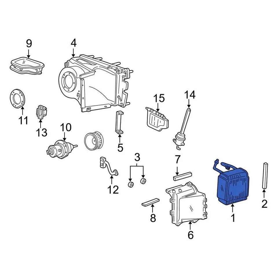 For Ford E-350 Super Duty 2000-2025 Ford 6C2Z19860C A/C Evaporator Core Foto 2 de 4