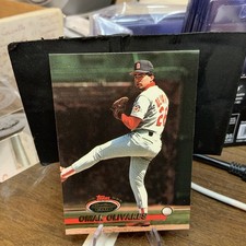 Omar Olivares #489 1993 Topps Stadium Club St. Louis Cardinals Baseball Card MLB