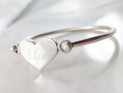 Judith Jack Vintage massiv Sterling Elsa Rio Herz Armreif Armband 19,4 Gramm
