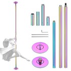 Yescom Static Spinning Dancing Pole Kit 11FT for Party Club Exercise,Colorful — photo 1