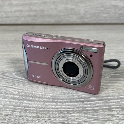 Olympus X-42 Digital Camera Pink AF Zoom 5x Optical Zoom X Series Tested Working