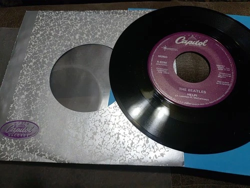 THE BEATLES - Help! / I'm Down - Vinyl 7" Purple Capitol Label X-6290 Near Mint
