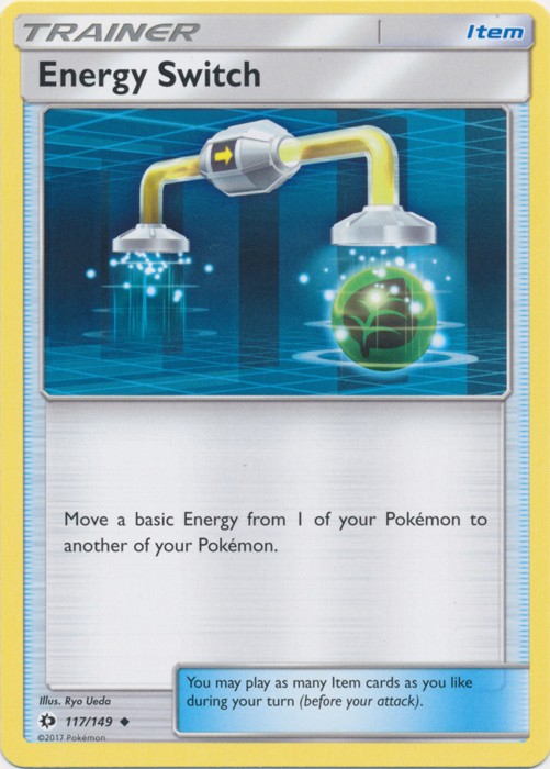 Energy Switch - 117/149 - Uncommon (Mp) Sun and Moon Base Set - Trainer - Item P