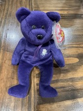 Ty Beanie Babies Princess Diana Bear Purple Plush 1997 with Tag