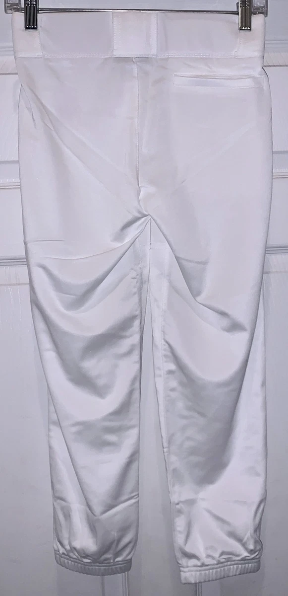 Nike Core elastische Bündchen weiß lange Baseballhose Jugend Jungen M 10 12 L 14 16