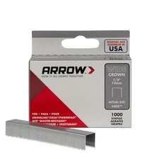 Arrow 608 Wide Crown Swingline Heavy Duty 1/2-Inch Staples, 1000-Count