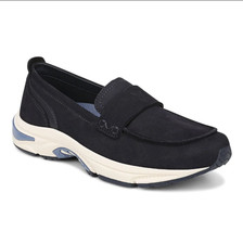 HOT SALE   VIONIC Walk Roam Loafers Navy Blazer Nubuck Women Comfortable New
